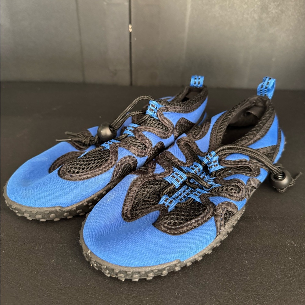 Kids Blue and Black Water Shoes